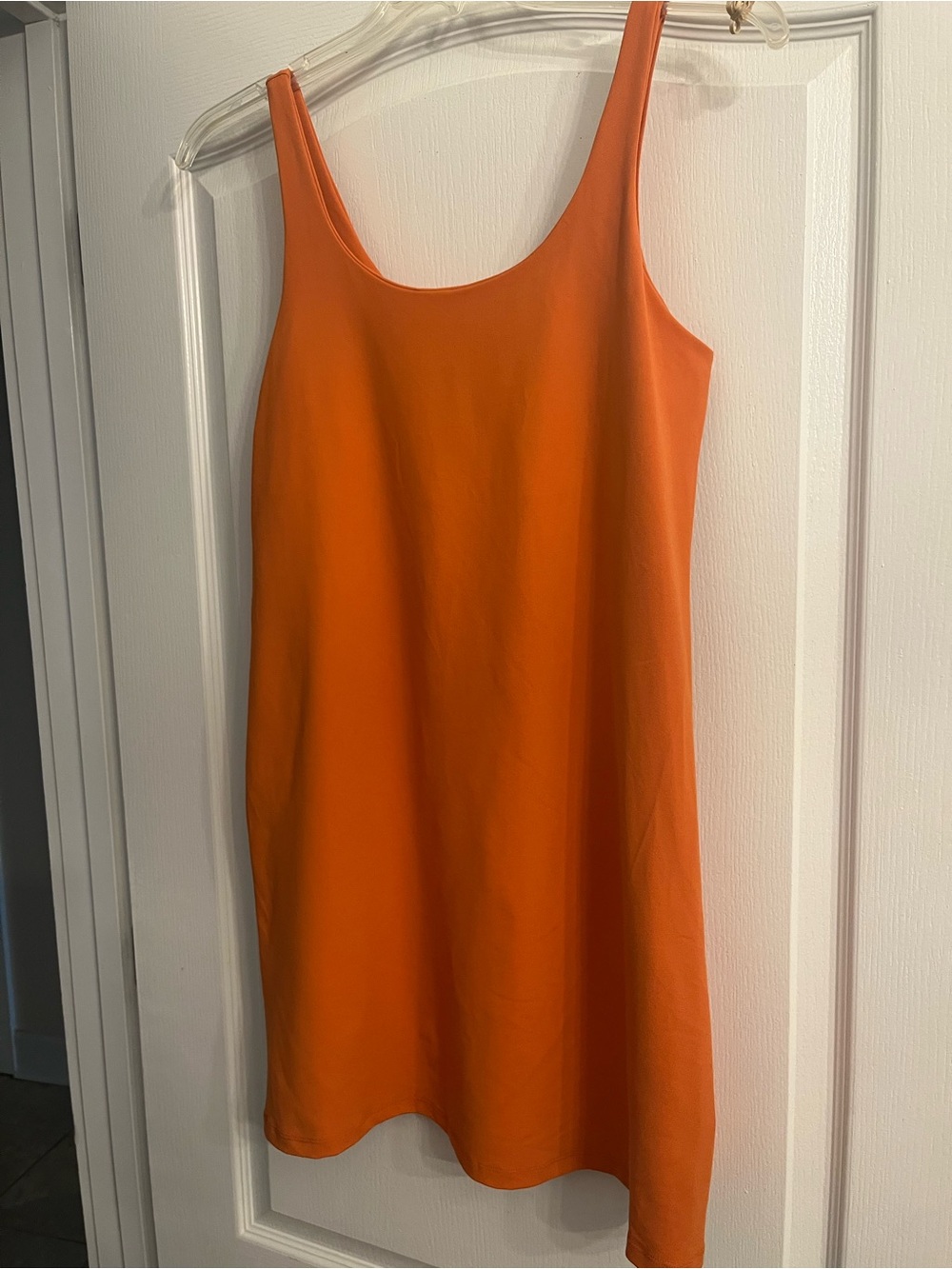 Susana Monaco Orange Scoop Neck Slip Dress